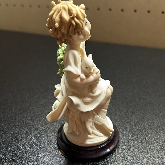 Florence Giuseppe Armani The Society 2002 Bimba Con Coniglietto (1542F) - Picture 5 of 6